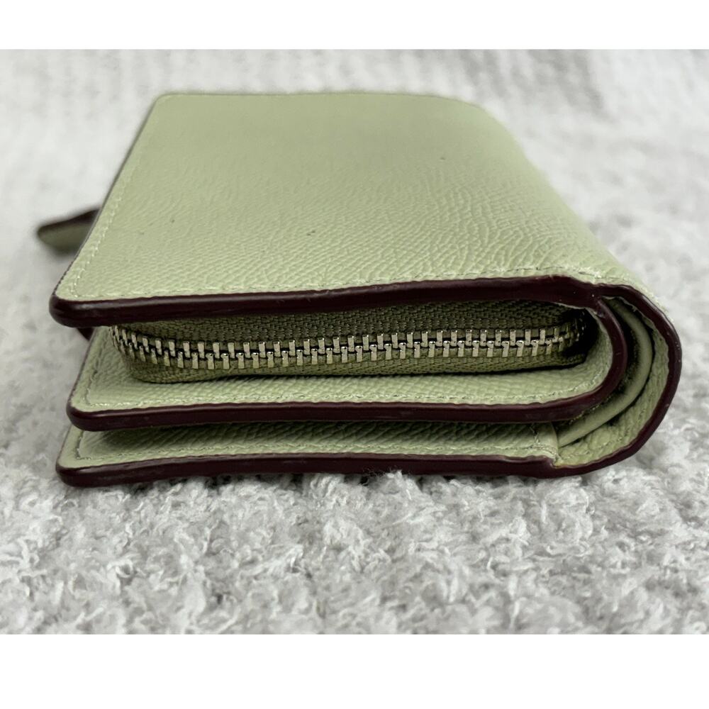 Coach light Green Leather Small Flap Wallet K1880 #76933 - Picture 6 of 10